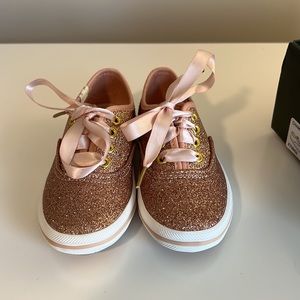 *Brand New* Keds - Kate Spade New York Rose Gold Glitter Sneakers